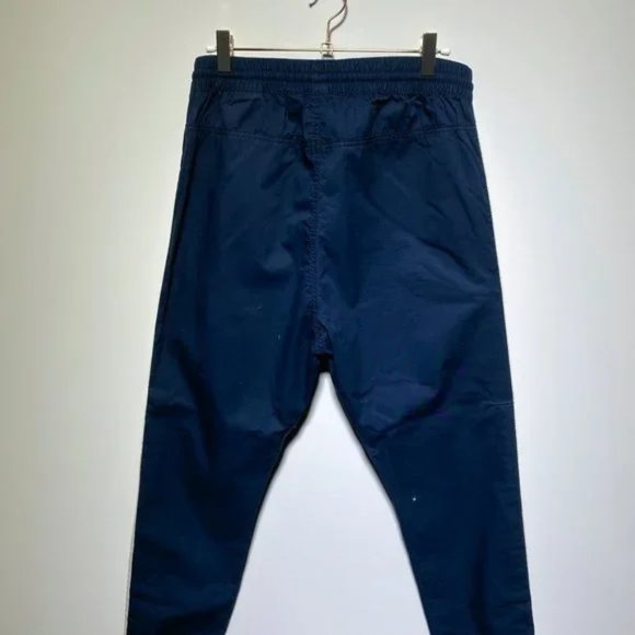 H&M BOYS TRACK PANTS NAVY w/WHITE SIDE STRIPES - Picture 3 of 3